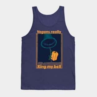 Vegans really ring my bell - funny bell pepper cartoon Tank Top